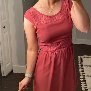 Mauve Lacy Dress